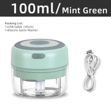 Mini Electric Food Chopper – USB Rechargeable Portable Garlic Masher & Meat Grinder