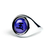 Akatsuki Itachi Cosplay Ring Set – Naruto Metal Jewelry for Men & Women