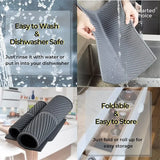 Silicone Drying & Drain Pad | Non-Slip Heat-Resistant Kitchen Mat
