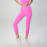 Women's High-Waist Calf-Length Yoga Leggings with Pockets – Stretchy, Breathable Workout Pants
