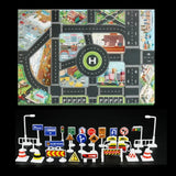 Alfombra de juegos para bebés: alfombra con mapa de tráfico de la ciudad para que los niños se diviertan y aprendan