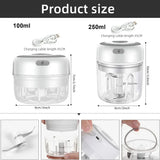 Mini Electric Food Chopper – USB Rechargeable Portable Garlic Masher & Meat Grinder