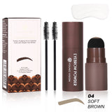 Waterproof Eyebrow Stamp Kit with 10 Stencils – Long-Lasting Brow Shaping Makeup Tool