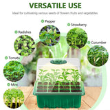 Seed Starter Tray with Full Spectrum Grow Light for Indoor Gardening