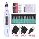 Electric Nail Drill Kit with Sanding Bands for Manicure & Pedicure – 20000 RPM Nail Art Tools