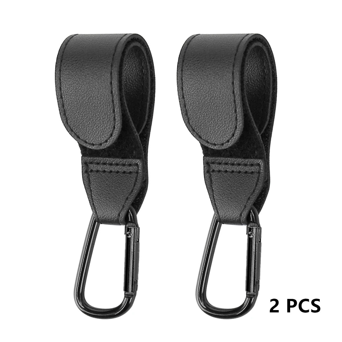 2 piezas de gancho para cochecito de bebé de cuero PU, organizador de carrito giratorio de 360 ​​grados, gancho para cochecito, accesorios para cochecito de ganchillo
