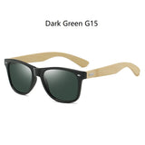 Fashion Bamboo Wood Vintage Oval Sunglasses - UV400 Protection for Outdoor Adventures