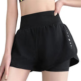 High-Waisted Yoga Running Shorts with Pockets for Women