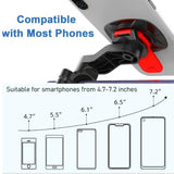 Universal Motorcycle and Bicycle Phone Holder – Shockproof, Anti-Shake, Adjustable Mount for Smartphones (4.7-7.2 inches)