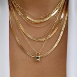 Collar vintage de varios estilos en color dorado nuevo para mujer, conjunto de collares con colgante de cristal multicapa de estilo bohemio y moderno, regalos de joyería