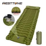 Waterproof Inflatable Camping Mattress with Built-In Pump and Pillow