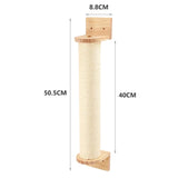 Wall-Mounted Wooden Cat Shelf – Space-Saving Cat Climbing Furniture