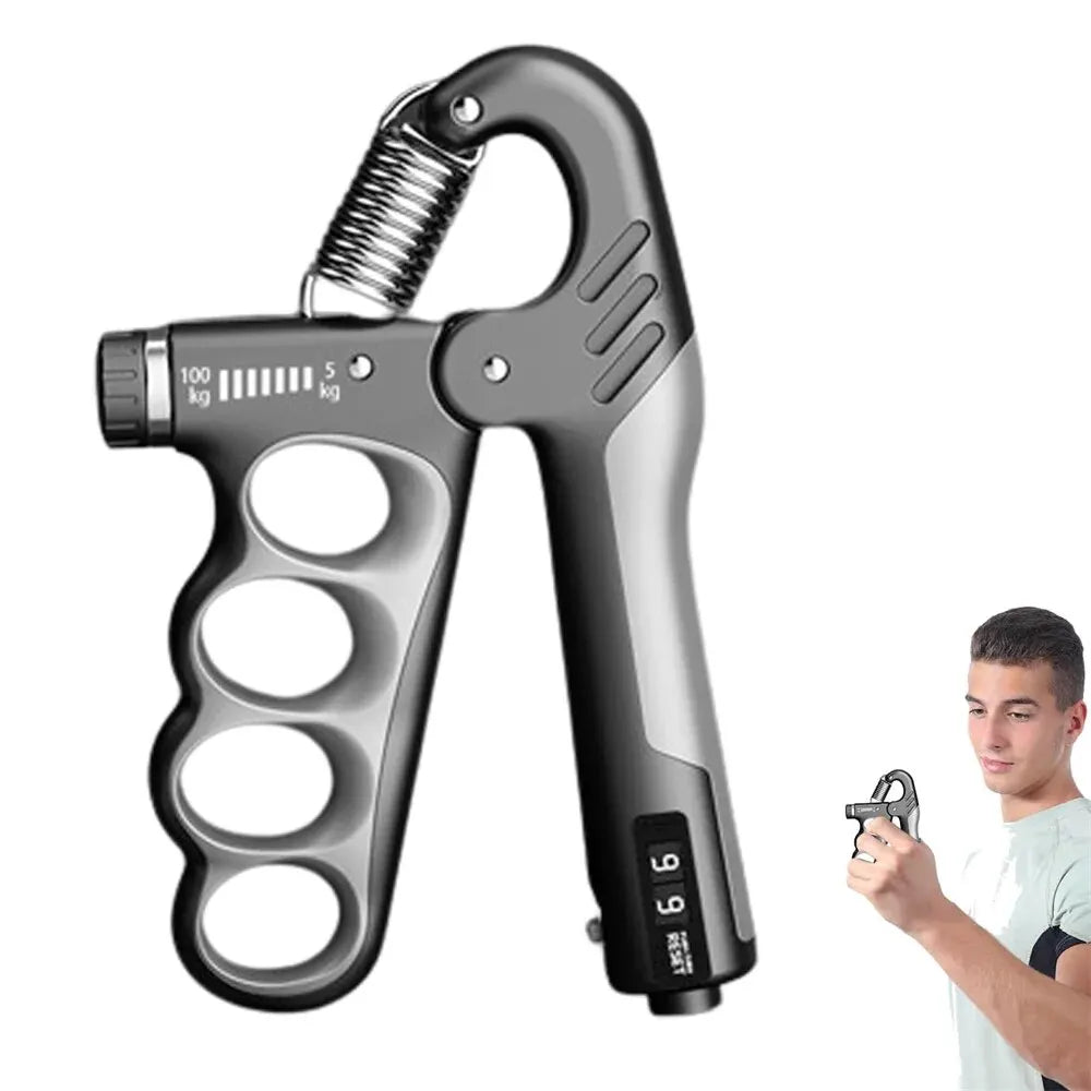 Pinza de mano ajustable | Entrenador de fuerza para antebrazos y dedos de 5 a 100 kg