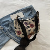 Fashionable Nylon Bucket Bag for Women – Soft Patchwork Design with Phone Pocket