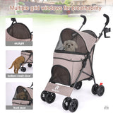 Lightweight Folding Pet Stroller – Travel in Comfort & Style