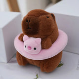 Capybara Plush Toy with Hoodie & Wings - Cute Stuffed Animal Keychain Gift