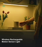 USB Rechargeable LED Motion Sensor Light - Wireless Cabinet Lighting for Kitchen, Bedroom & Hallway