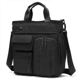 Men’s Oxford Business Laptop Satchel – Soft Zipper Shoulder Bag for Work & Travel