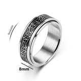 Viking Spinner Ring – Stainless Steel Anxiety Relief Ring with Celtic Knot Design