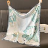 2024 70*70cm Kerchief Popular Print Headcloth Luxury Design Silk Scarves Fashion Sunscreen Muffler Square Shawl Bandanna Foulard