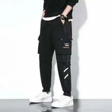 Men’s Lightweight Safari Cargo Pants – Elastic Waist Casual Trousers with Pockets