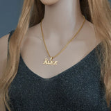 Collar con nombre y corona personalizado: joyas de acero inoxidable personalizadas para hombres y mujeres