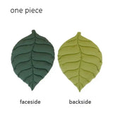 Leaf-Shaped Cat Bed Mat - Double-Sided Cotton Pet Blanket (2 Sizes, Washable)