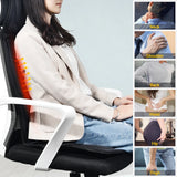 Heated Vibrating Massage Cushion for Back, Neck & Full Body Relief