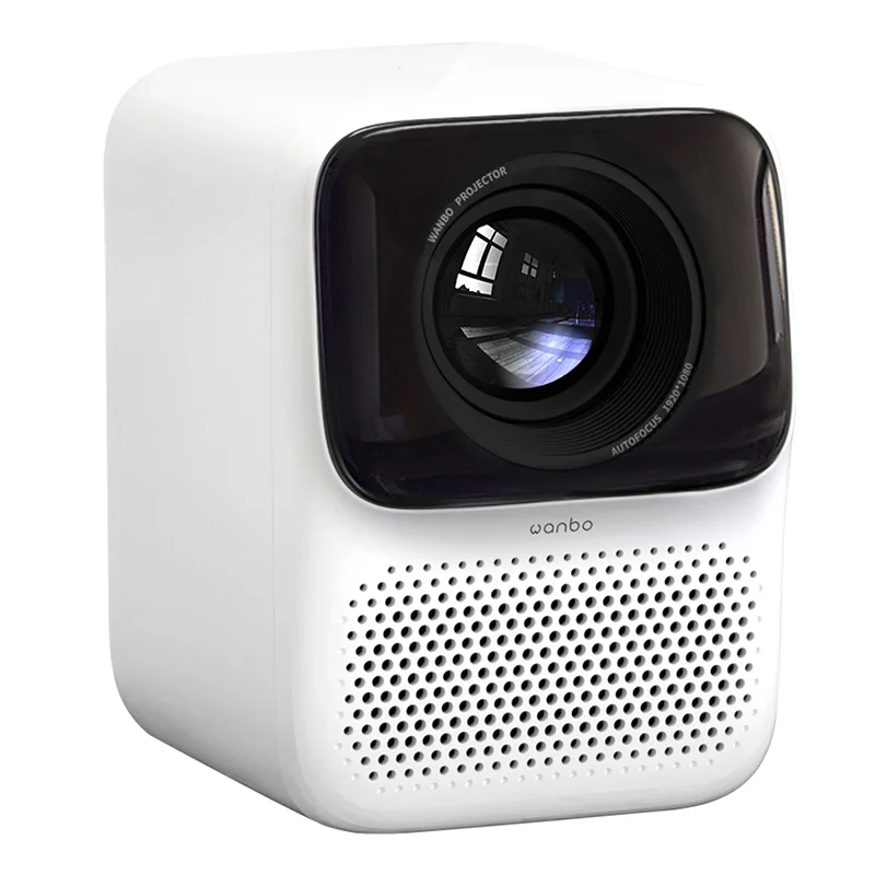 Portable 1080P Full HD Mini Projector with Auto Focus, Wi-Fi, Bluetooth, and HIFI Sound