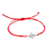 Witch’s Knot Stainless Steel Wax Rope Bracelet – Symbol of Protection & Strength