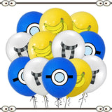 Minions-Themed Birthday Party Decorations Set for Kids with Balloons, Tableware & Cake Toppers