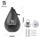 Boxing Speed Ball for Reflex, Coordination & Punch Training – PU Leather Speed Bag for Adults