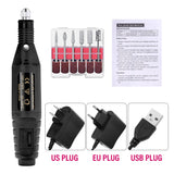 Electric Nail Drill Kit with Sanding Bands for Manicure & Pedicure – 20000 RPM Nail Art Tools