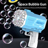 Pistola de burbujas portátil: divertido juguete para exteriores para bodas y fiestas
