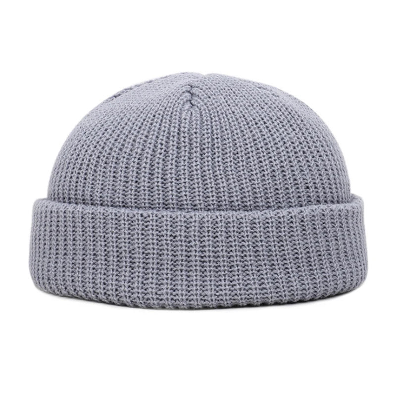 Gorro de punto acanalado unisex: gorro de pescador y esquí cálido para el invierno en climas fríos