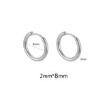 Unisex Stainless Steel Hoop Earrings – Multipack in Gold & Steel Finishes