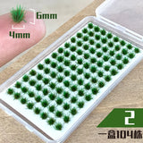 104PCS Miniature Grass & Flower Model Kit – Realistic DIY Scenery for Dioramas, Railways, and Gardens