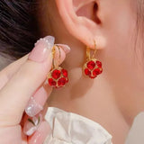 Pendientes de metal geométricos estilo punk: pendientes colgantes de grano irregular vintage para mujer