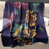 Spring Luxury Silk Scarf – Soft & Elegant Women's Shawl (85x180cm)