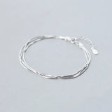 925 Sterling Silver Women's Chain Bracelet – Elegant, Lightweight & Timeless Jewelry