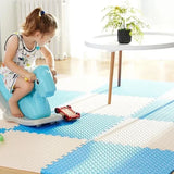 Alfombra de espuma para juegos con forma de rompecabezas para bebés: alfombra de piso suave y segura para niños