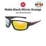 Gafas de sol fotocromáticas VIVIBEE para hombre, gafas deportivas negras para mujer, gafas de sol polarizadas que cambian de color para conducir 2025