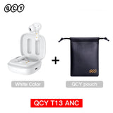 QCY T13 ANC Wireless Bluetooth Earphones – Active Noise Cancellation, 30H Battery Life, 4-Mic ENC, Waterproof, Bluetooth 5.3