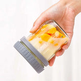 Leakproof Glass Oatmeal & Yogurt Cup with Spoon – 300ML Portable Breakfast Jar