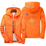 Men’s Lightweight Printed Windbreaker – Casual Hooded Spring & Autumn Jacket