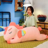 Rainbow Unicorn Plush Toy - Soft Stuffed Animal Pillow for Girls & Adults