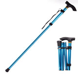 Foldable Walking Cane with T-Handle – Lightweight Aluminum Support Stick for Hiking & Travel