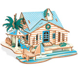 3D Wooden Windmill Puzzle - DIY Educational Building Toy for Kids & Adults