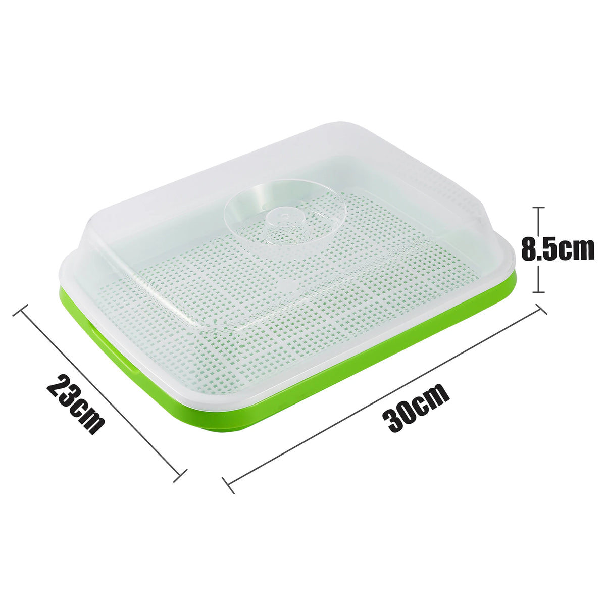 Seed Germination Tray – Soilless Sprouting Kit for Wheatgrass, Beans & Microgreens