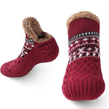 Cozy Non-Slip Winter Socks for Women & Men – Warm Fleece-Lined Home Slipper Socks